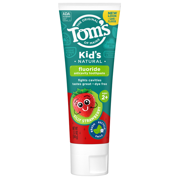 Tom's of Maine Kid's Fluoride Anticavity Natural Strawberry Toothpaste