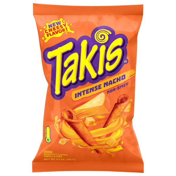 Takis Intense Nacho Non-Spicy Tortilla Chips