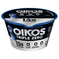 Oikos Triple Zero Non Fat Blueberry 15g Protein Blended Greek Yogurt Cup
