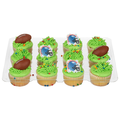 Food Lion Bakery Football Yellow Cupcakes w/Trad Vanilla Icing - 12 ct