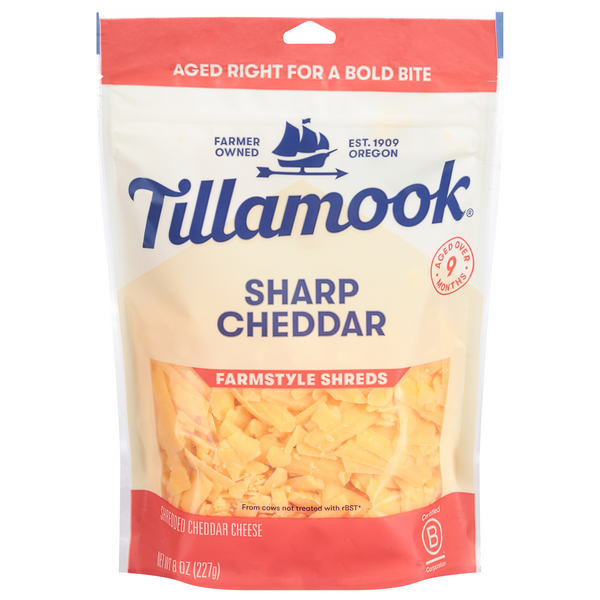 Tillamook Farmstyle Shredded Sharp Cheddar Cheese