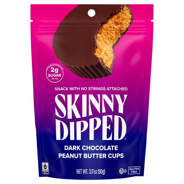 Skinny Dipped Dark Chocolate Peanut Butter Cups