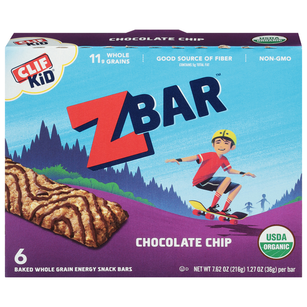 Save on Clif Kid Zbar Energy Snack Chocolate Chip 6 ct Order Online