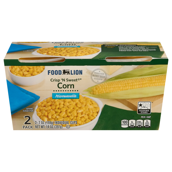 Save on Food Lion Crisp 'N Sweet Corn Microwavable Cups - 2 ct Order ...