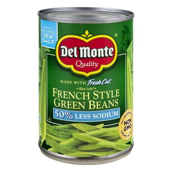 Save on Del Monte French Style Green Beans 50 Less Sodium Order Online