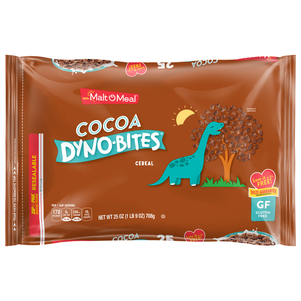 Malt-O-Meal Gluten Free Cocoa Dyno-Bites Cereal Bag Family Size