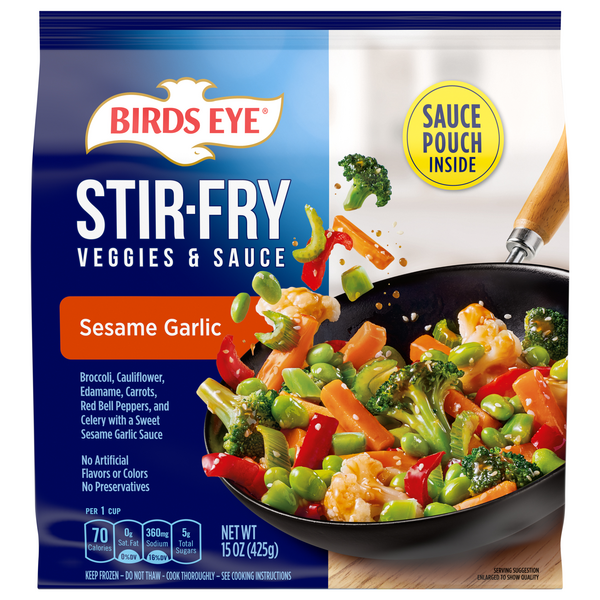 Birds Eye Sesame Garlic Stir-Fry Veggies & Sauce Frozen