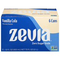 Zevia Zero Sugar Vanilla Cola Soda - 6 pk
