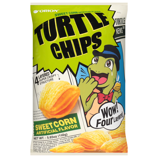 Orion Gluten Free Sweet Corn Turtle Chips