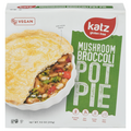 Katz Gluten Free Mushroom Broccoli Pot Pie Frozen Meal
