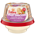 Sabra Smart Snackers Roasted Garlic Hummus & Pretzels Single Cup