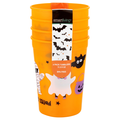 Smart Living Halloween Plastic Halloween Tumbler Cups Spooky Squad Orange