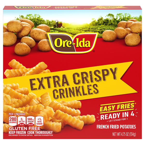 Ore-Ida Easy Fries Extra Crispy Crinkles French Fried Potatoes Frozen