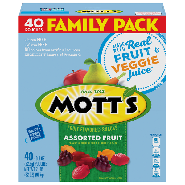 Mott's Fruit Flavored Snacks Assorted Fruit - 40 ct