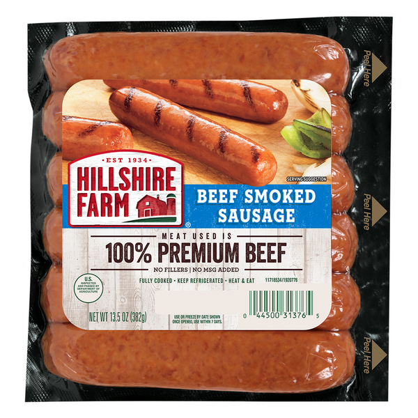 Save on Hillshire Farm Beef Smoked Sausage Links 6 ct Order Online