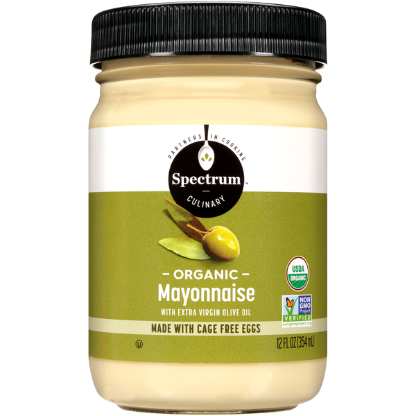 Spectrum Culinary Organic Mayonnaise with Extra Virgin Olive Oil