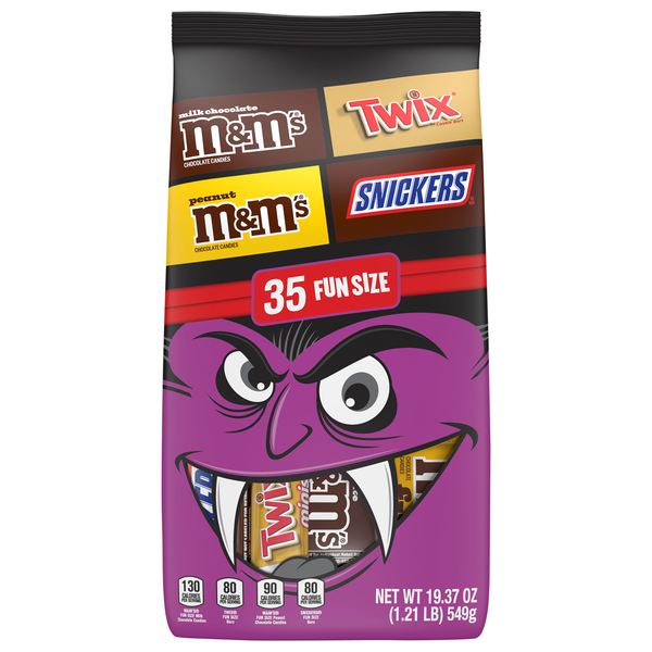Mars Wrigley Fun Size Milk Chocolate Variety Halloween Candy - 35 ct