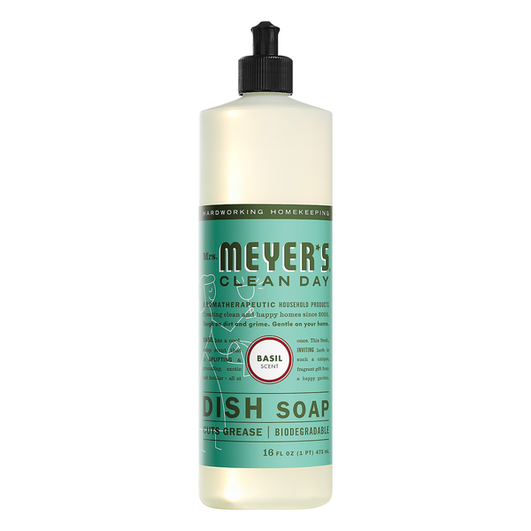 Mrs. Meyer's Clean Day Liquid Dish Soap Basil Scent