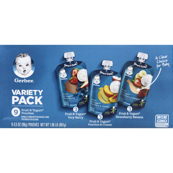 gerber fruit and yogurt pouch