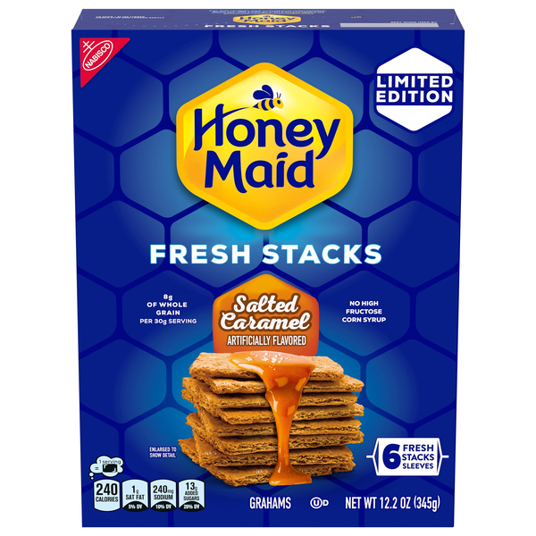 Nabisco Honey Maid Salted Caramel Grahams Fresh Stacks - 6 ct