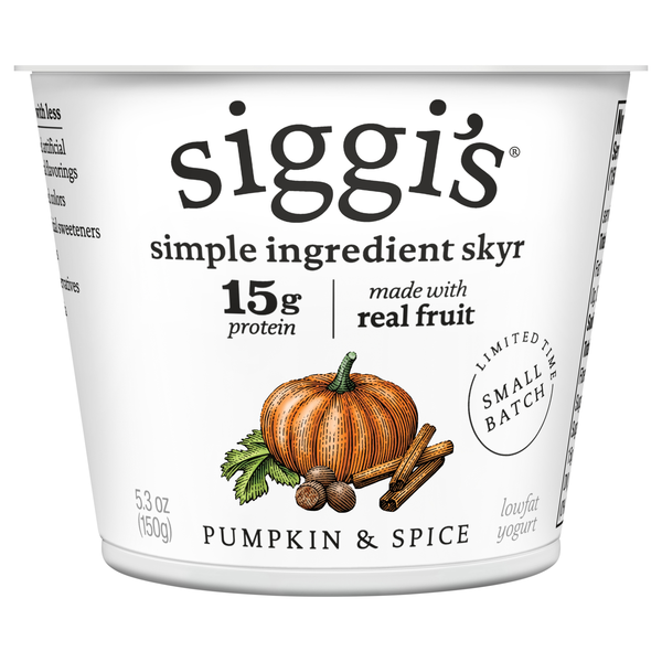 Siggi's Low Fat Pumpkin & Spice Skyr Yogurt Cup