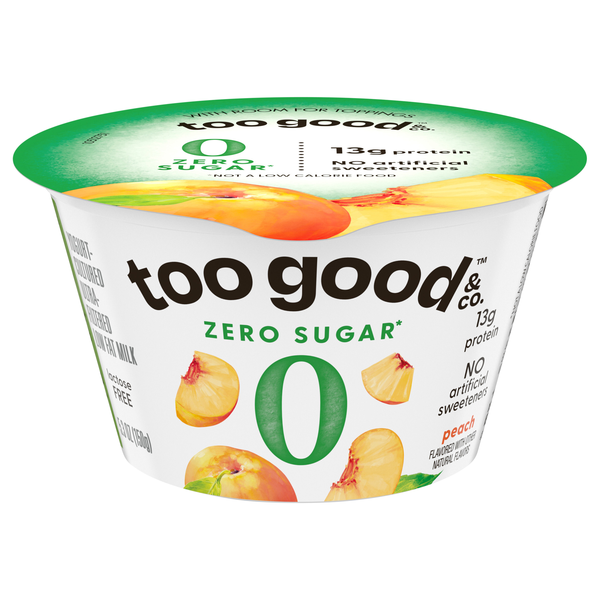 Too Good & Co. Zero Sugar Peach Yogurt Cup