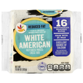 Our Brand Singles Reduced Fat White American Cheese Slices - 16 ct