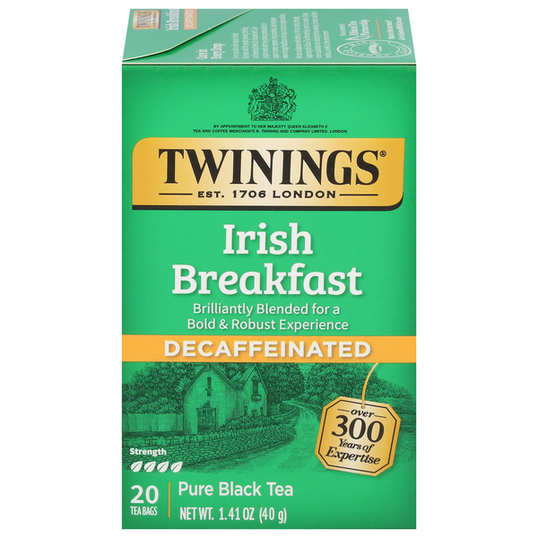 Twinings Decaffeinated Irish Breakfast Black Tea Bags
