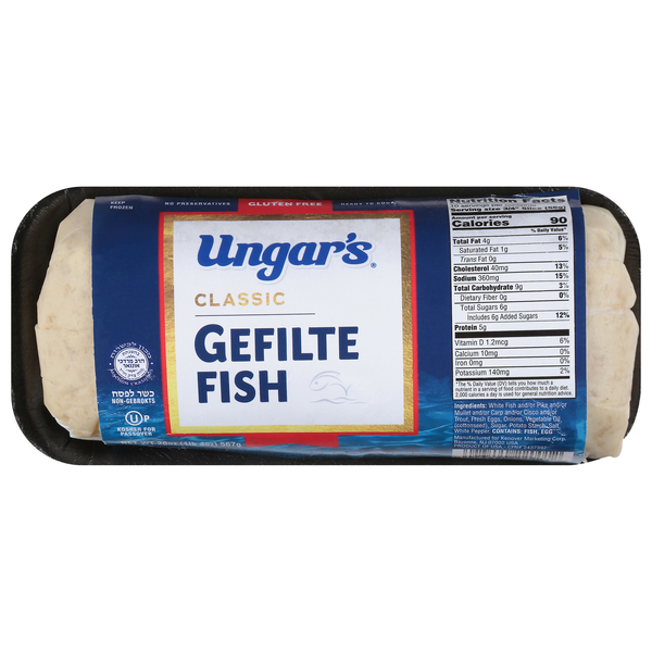 Ungar's Classic Gefilte Fish Kosher For Passover Frozen