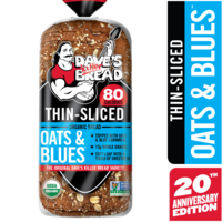 【Bread&Butter様】専用・青360g / 肌B珈琲300g特割特価 Dave's Killer Bread Organic Oats & Blues Thin Bread Sliced | Hannaford