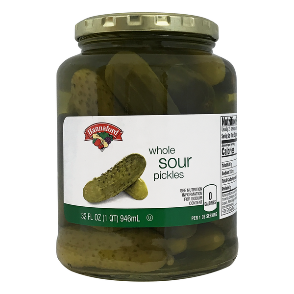 Hannaford Whole Sour Pickles