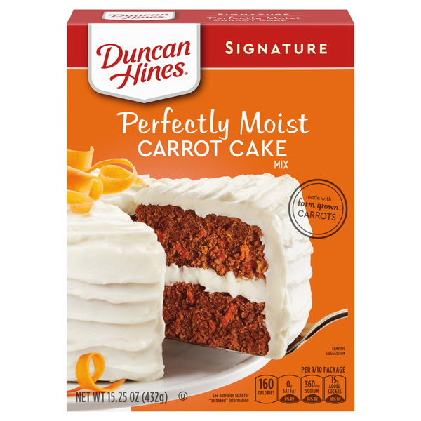 Duncan Hines Signature Perfectly Moist Carrot Cake Mix