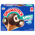 Nestle Drumstick Simply Dipped Variety Dairy Dessert Sundae Cones - 8 ct