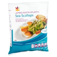 Our Brand Wild Caught Jumbo North Atlantic Sea Scallops 10-20 ct Frozen