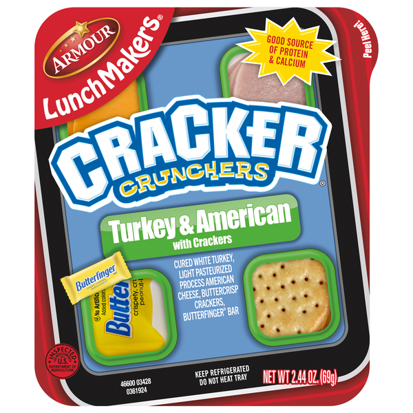 Armour LunchMakers Cracker Crunchers Turkey & American