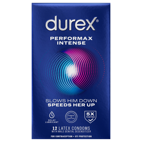 Durex Performax Intense Latex Condoms Premium Lubricated
