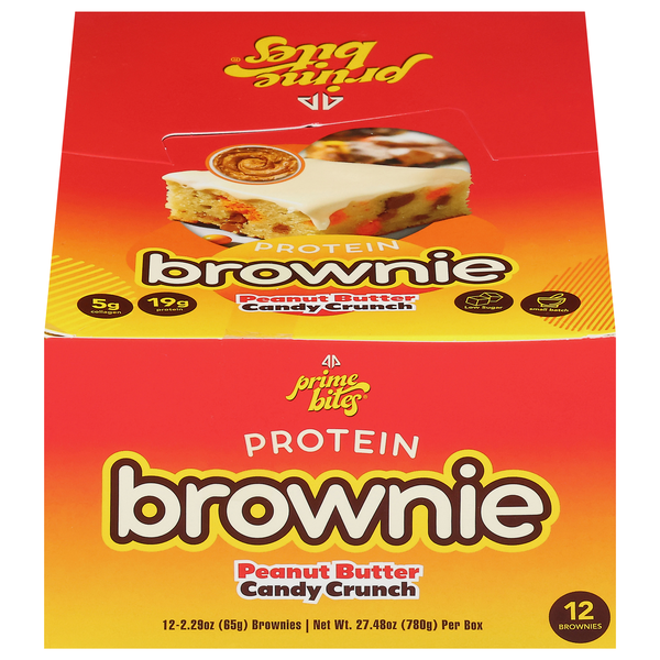 Prime Bites Peanut Butter Candy Crunch Protein Brownie - 12 ct