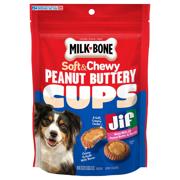 Milk-Bone Soft & Chewy Peanut Buttery Cups Dog Treats