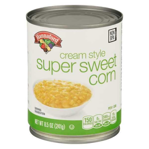 Hannaford Cream Style Super Sweet Corn