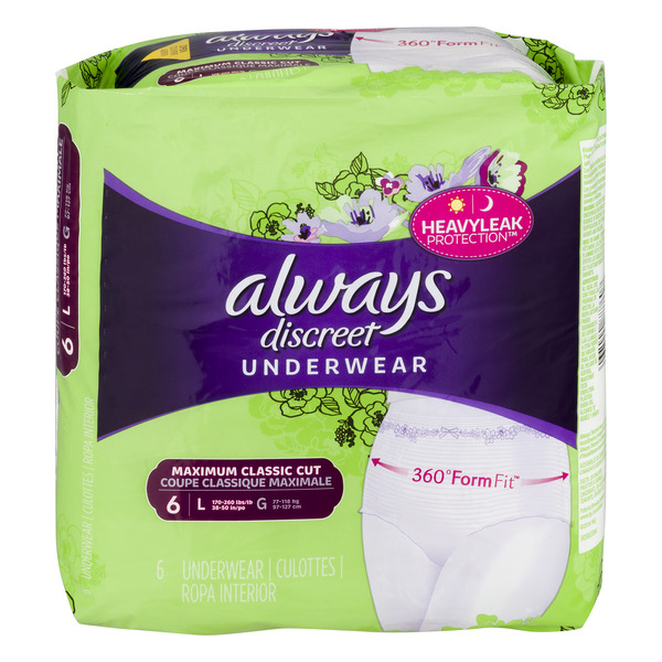 Save On Always Discreet Incontinence Underwear L Maximum Classic Cut 