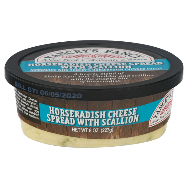 Save on Yancey's Fancy Horseradish Cheese Spread with Scallion Order