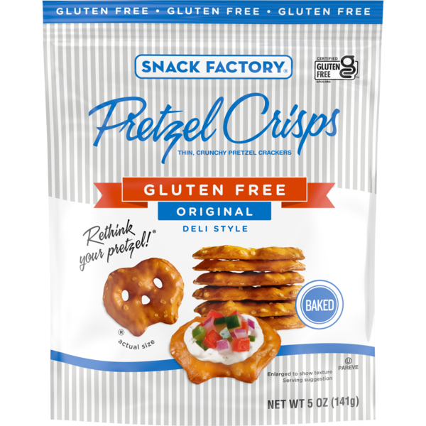Snack Factory Gluten Free Deli Style Original Pretzel Crisps