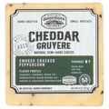 Wood River Smoked Cracked Peppercorn Cheddar Gruyere Cheese Block