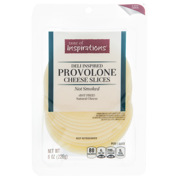 Taste of Inspirations Deli Inspired Provolone Cheese Slices