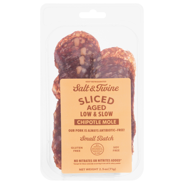 Salt & Twine Sliced Chipotle Mole Salami