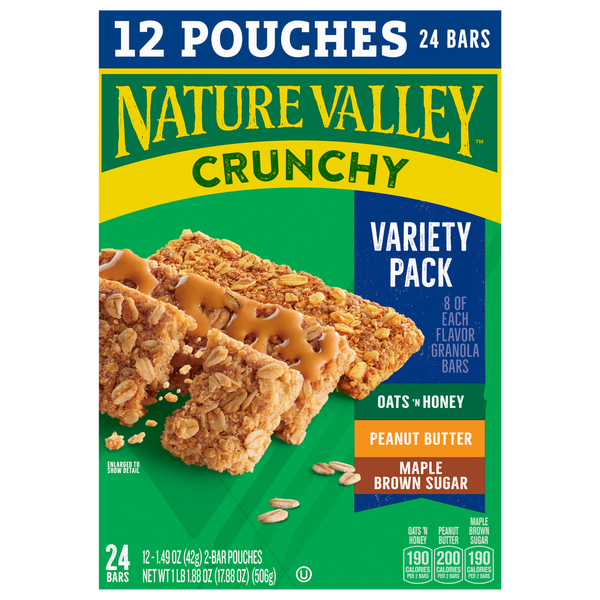 Nature Valley Crunchy Granola Bars Variety Pack - 24 ct