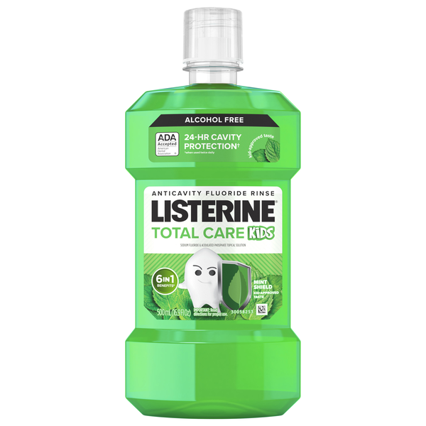 Listerine Smart Rinse Kids Mint Shield Anticavity Fluoride Rinse