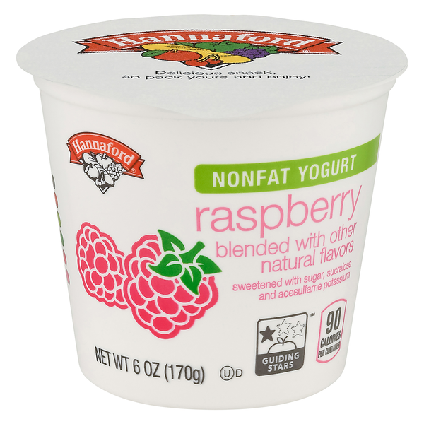 Hannaford Non Fat Raspberry Yogurt Cup