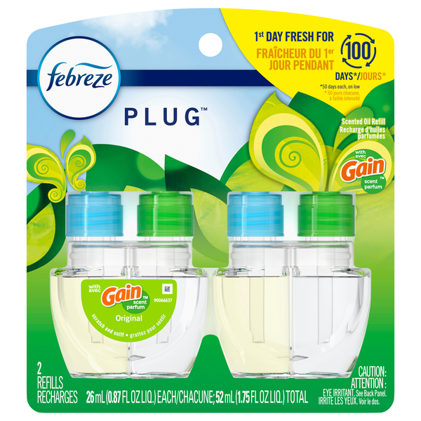 Febreze Plug with Gain Original Scented Oil Refill