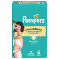 Pampers Swaddlers Size 6 Baby Diapers 23-44 lb